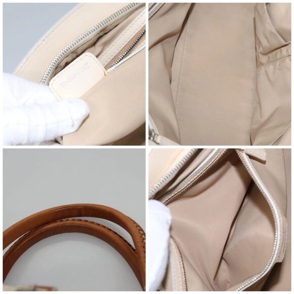Christian Dior Trotter Canvas Hand Bag Beige Auth - Picture 15 of 16